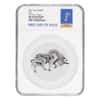 2021 Chad 1 oz Silver Bull Shaped Coin NGC MS 70 FDOI Antiqued High Relief