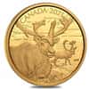 2021 Canada 35 gram Proof Gold Coin The Caribou - Wildlife Portraits .99999 Fine (w/Box & COA)