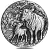 2021 2 oz Antiqued Silver Lunar Year of The Ox Australian Perth Mint (w/Box & COA)