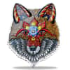 2021 Solomon Islands 1 oz Electric Fox - Spirit Animals Colorized Silver Coin .9999 Fine (w/Box & COA)