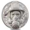 2021 1 oz Proof Platinum Real Heroes - Firefighter Coin Cook Islands .9995 Fine (w/Box & COA)