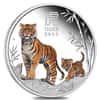 2022 1 oz Colorized Proof Silver Lunar Year of The Tiger Australian Perth Mint (w/Box & COA)