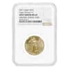 2021 1/2 oz Gold American Eagle Type 2 NGC MS 69 Mint Error (Obv Struck Thru)