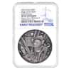 2022 Chad 2 oz Silver Doge On The Moon Antiqued High Relief Coin NGC MS 69 ER One of First 100