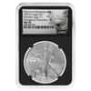 2021 (P) 1 oz Silver American Eagle NGC MS 70 FR Emergency Production (Retro)