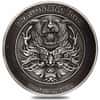 2022 2 Kilo Silver Dragon and Tiger Antiqued High Relief Coin Australian Perth Mint (w/Box & COA)
