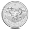 2009 1 oz Silver Lunar Year of The Ox BU Australian Perth Mint In Cap (Series II)