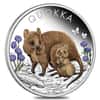 2022 1 oz Proof Colorized Silver Australian Quokka Perth Mint .9999 Fine (w/Box & COA)