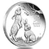 2023 1/2 oz Proof Silver Lunar Year of The Rabbit Australian Perth Mint (w/Box & COA)