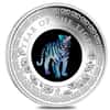 2022 1 oz Proof Silver Lunar Year of the Tiger Opal Coin Australian Perth Mint (w/Box & COA)