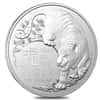 2022 1 oz Silver Lunar Year of the Tiger Coin .999 Fine BU - Royal Australian Mint
