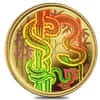2001 Canada 1/3 oz Gold Lunar Year of the Snake Hologram Coin (w/Box & COA)