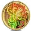 2001 Canada 1/3 oz Lunar Snake Hologram Gold Coin