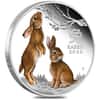 2023 1 oz Proof Colorized Silver Lunar Year of The Rabbit Australian Perth Mint (w/Box & COA)