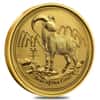 2015 1/20 oz Gold Lunar Year of the Goat .9999 Fine BU (In Capsule)
