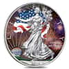 2016 1 oz Silver American Eagle $1 Coin .999 Fine BU Colored In Capsule w/Box