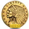 $2.5 Gold Quarter Eagle Indian Head - Very Fine VF (Random Year)