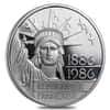 1986 Platinum 100 Francs APW .643 Statue of Liberty Proof Coin (W/Box&COA)