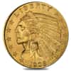 1908 $2.5 Gold Quarter Eagle Indian Head NGC AU Details