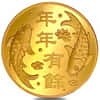 1.2057 oz Luk Fook 1 Tael Koi Fish Gold Round .9999 Fine (In Cap)