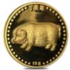 18 gram Chow Tai Fook Year of the Pig Gold 3-Medal Set .9999 Fine (w/Box and COA)