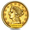 $2.5 Gold Quarter Eagle Liberty Head - Ex Jewelry (Random Year)