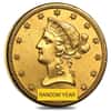 $10 Gold Eagle Liberty Head - Ex Jewelry (Random Year)