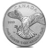 2014 1 oz Silver Canadian Peregrine Falcon - Birds of Prey Series BU