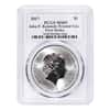 2017 1 oz Silver JFK Solomon Islands PCGS MS 69 First Strike (JFK Signature Label)