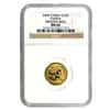 2000 1/10 oz China Gold Panda Frosted Ring 10 Yuan NGC MS 66