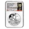 2017 1 oz Silver JFK Solomon Islands NGC MS 69 FDOI First Day of Issue (JFK Signature Label)