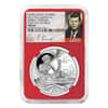 2017 1 oz Silver JFK Solomon Islands NGC MS 69 FDOI First Day of Issue (JFK Signature Label Red)