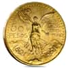 1921 50 Pesos Mexican Gold Coin AU