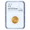 1883 $5 Liberty Head Half Eagle Gold Coin NGC AU 58