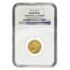 1913 $2.5 Indian Head Gold Quarter Eagle Coin NGC AU Details