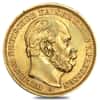 Germany Prussia 20 Marks Gold Coin (Abrasions,1871-1915,Random Year)