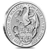 2017 Great Britain 2 oz Silver Queen's Beast (Red Dragon) Coin .9999 Fine BU