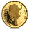 1986 1 oz Singapore 100 Singold Year of the Tiger Gold Proof-Like Coin (Sealed)