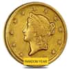 $1 Gold Liberty Head Type 1 - Very Fine VF (Random Year)