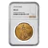 1910 D $20 St. Gaudens Gold Double Eagle NGC MS 63