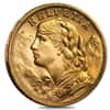 1935 LB Swiss Gold 20 Francs Helvetia NGC MS 65
