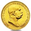 1908 Austria 10 Coronas Gold Coin AU/BU AGW 0.098 oz