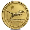 1998 1/4 oz Gold Lunar Year of The Tiger Australia Perth Mint Scruffy