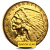 $2.5 Gold Quarter Eagle Indian Head - Ex Jewelry (Random Year)