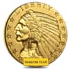$5 Indian Gold Half Eagle Coin (Extra Fine)
