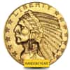 $5 Gold Half Eagle Indian Head - Brilliant Uncirculated (Random Year)