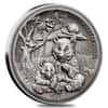 2017 8 oz Silver Panda Fiji $5 Coin .999 Fine In Cap Serial#6 High Relief (w/Box&COA)