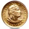 1/5 Libra Peru Gold Coin BU AGW .0471 oz (Random Year, 1906 - 1969)