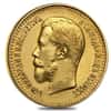1897 Russia 7 Roubles 50 Kopeks Nicholas II Gold Coin Avg Circ AGW .1867 oz