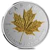 2015 1 oz Platinum Canadian Maple Leaf Forever $300 Proof (Gold Plated) Coin (w/Box & COA) 